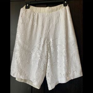 White sequence shorts